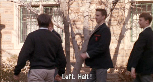 Dead Poets Society: Is marching in step really symptomatic of conformity?