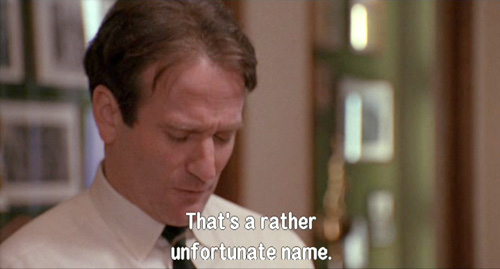 Dead Poets Society, John Keating sneers at the name of Gerard Pitts
