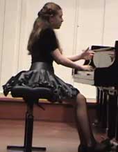 Twelve-year-old Anastasia Rizikov plays Liszt