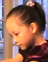 Five-year-old Tiffany Koo plays Chopin