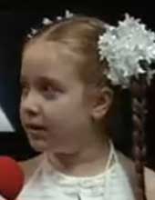 Eight-year-old Anastasia Risikov on Ukrainian TV