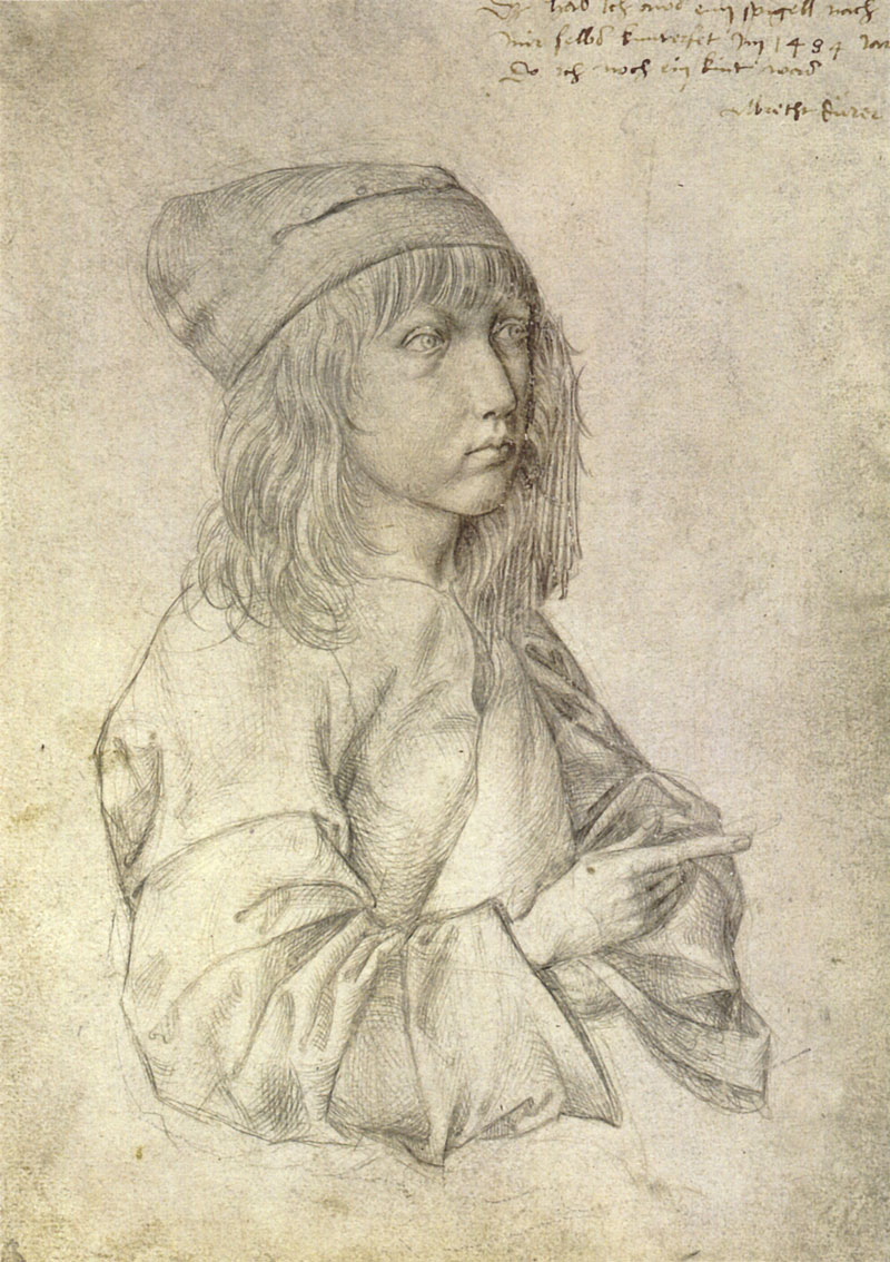 Albrecht Durer self-portrait at age 13