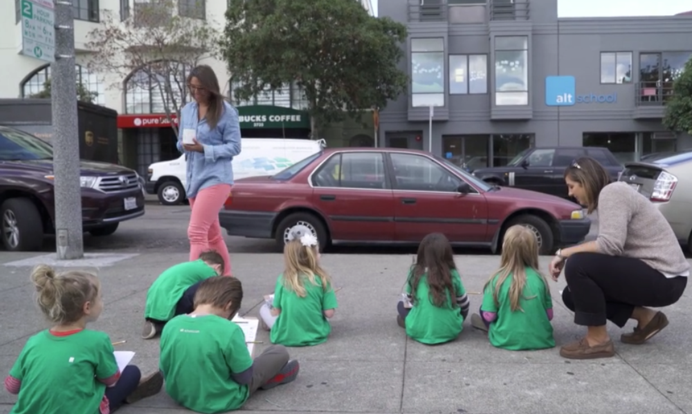 AltSchool makes children sit on filthy sidewalks