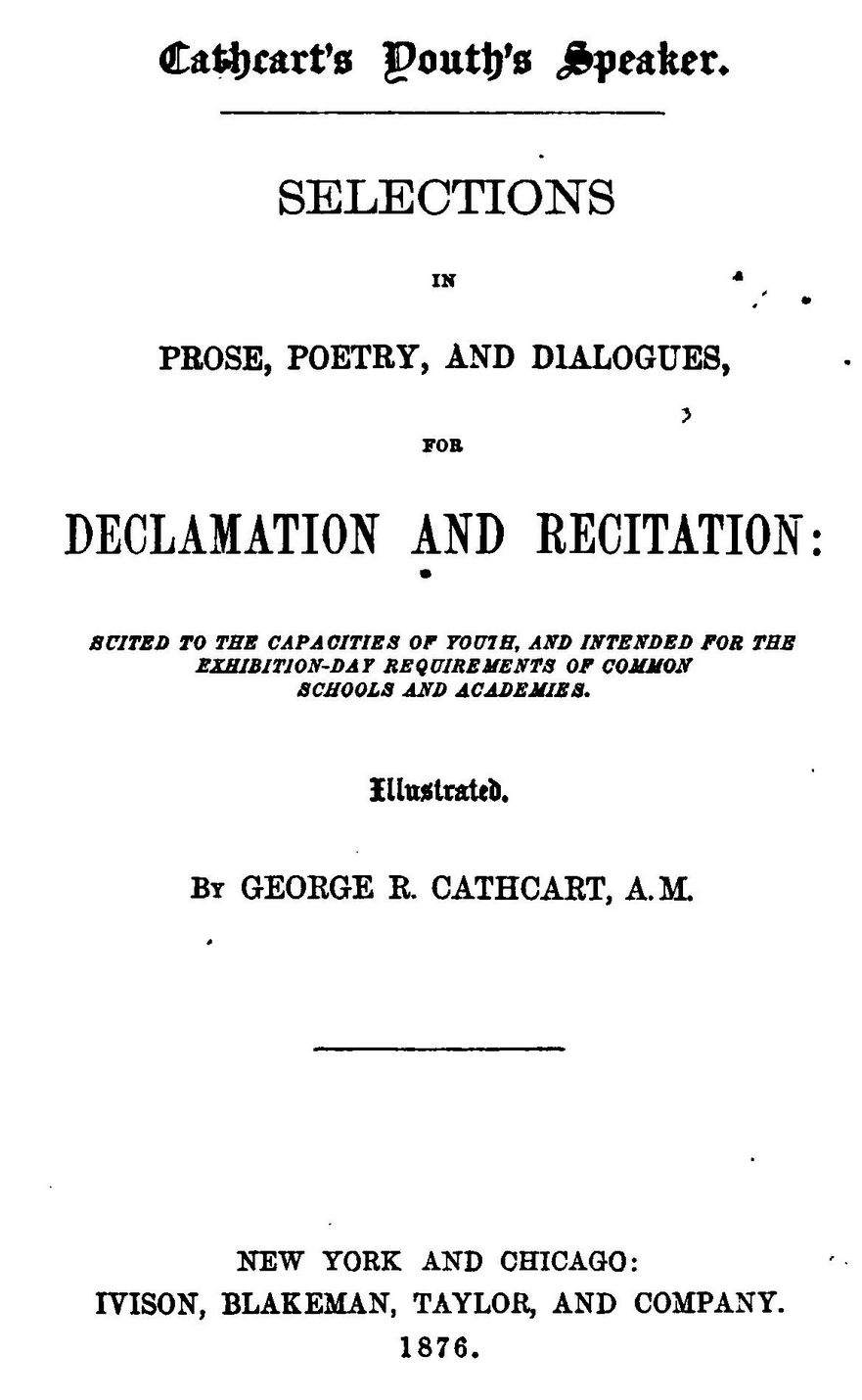 Cathcart: Selections for Declamation and Recitation