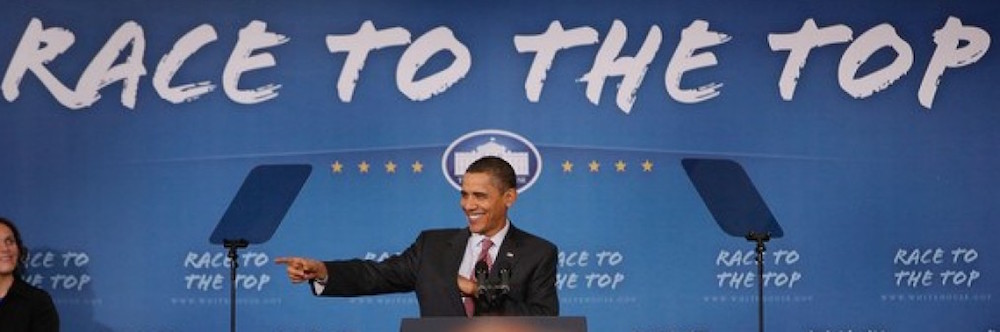 Barack Obama launches Race To The Top (RTTT)
