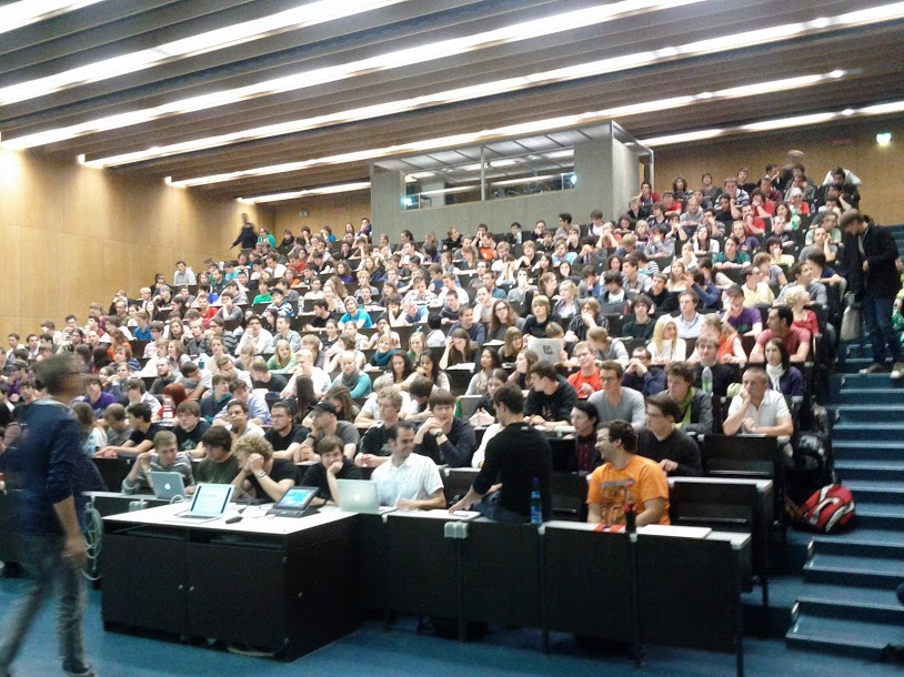 XTS: Explicit Transformational Syllabus.  Crowded lecture hall