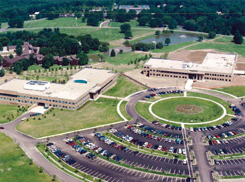 Aerial view of the Educational Testing Service