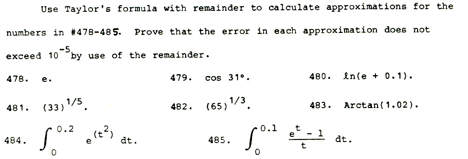 XTS: Professor Swanson's Problem 485 in his UBC Math 101